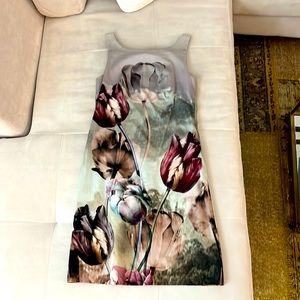 Anthro dress sleeveless mini. Floral Pattern. Size 0. Like new